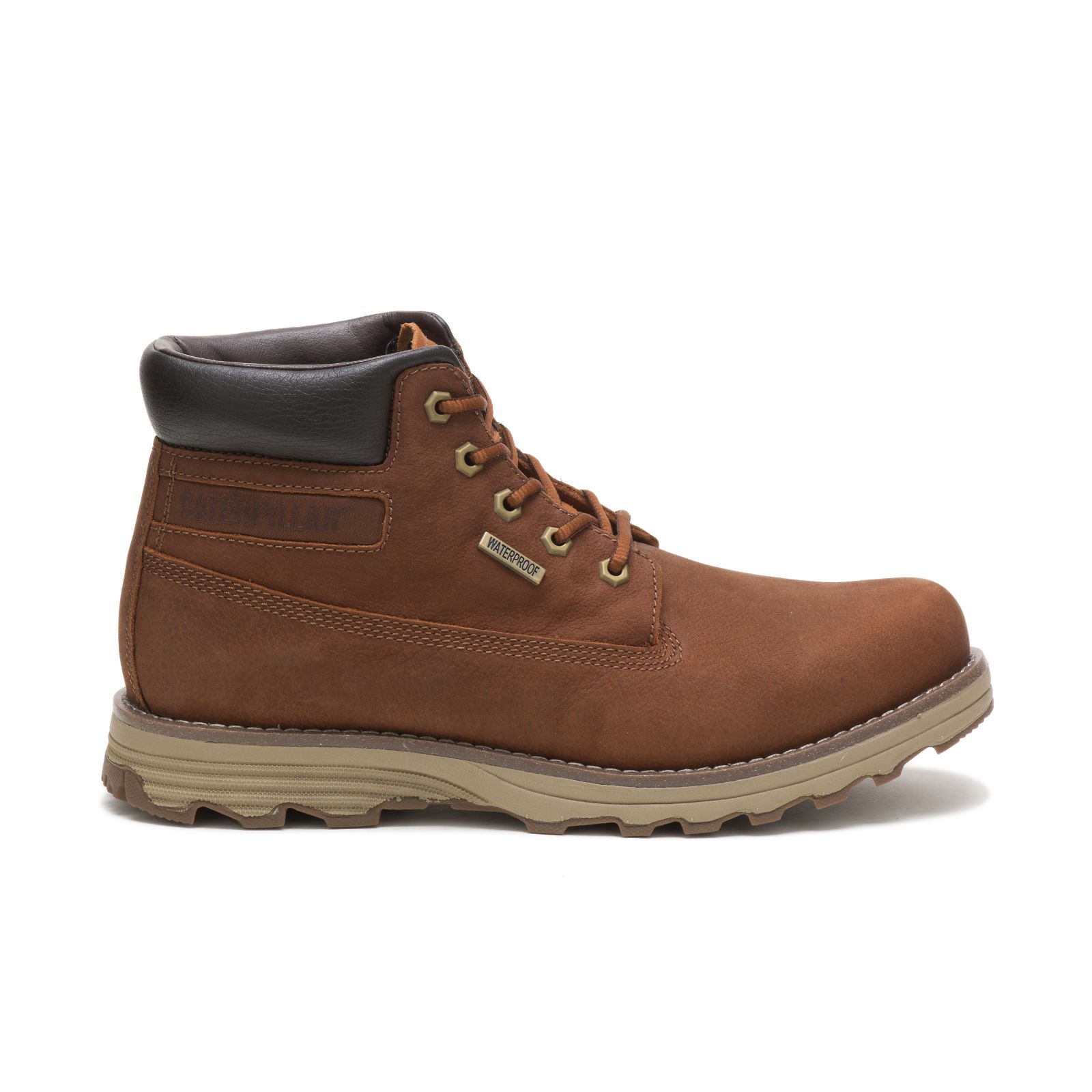 Caterpillar Boots Online - Caterpillar Founder Waterproof Thinsulate™ Mens Waterproof Boots Brown (537619-VLS)